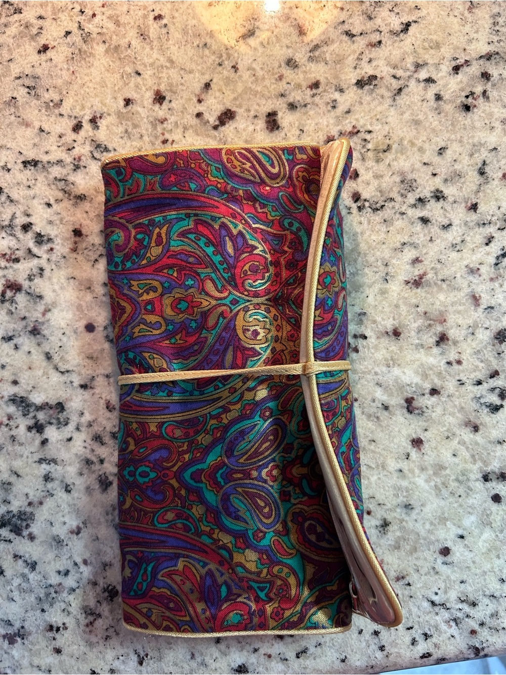 Unbranded Teal & Purple Paisley Travel Organizer